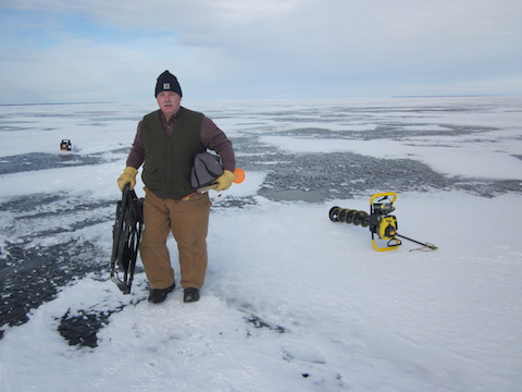 Steve Hadden on ice